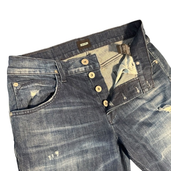 Hudson Jeans Women's Blue Straight Leg Jeans - Picture 4 of 7